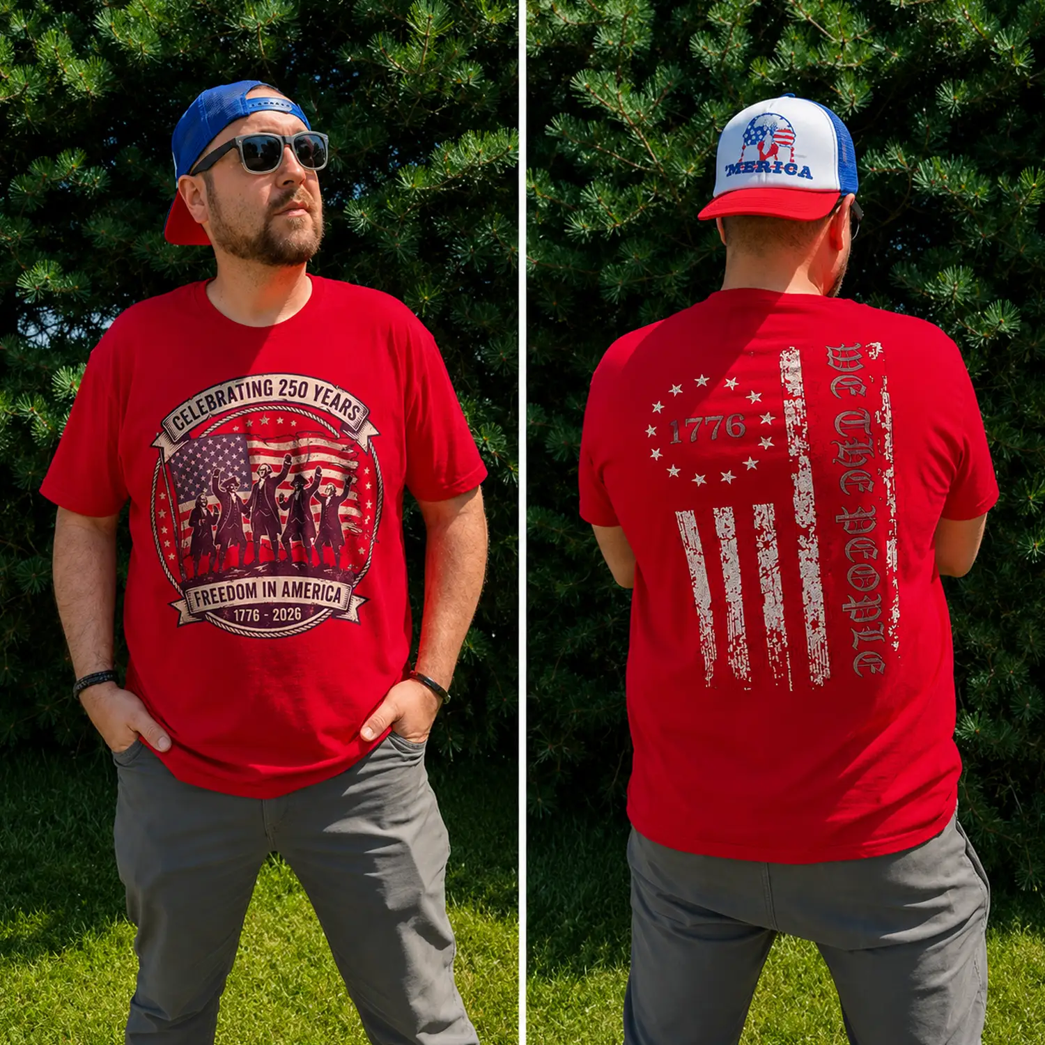 Freedom in America (Front & Back Print Tee)